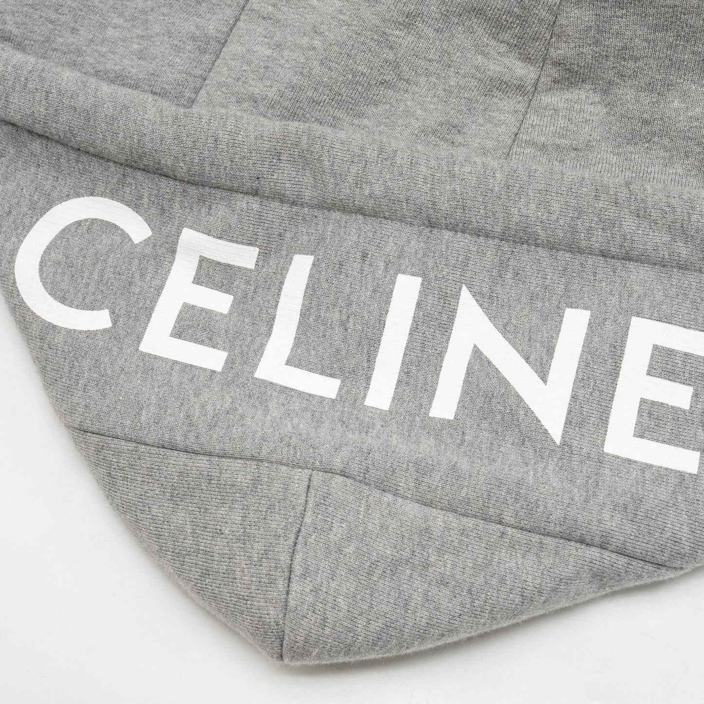 Celine Size M Hooded Trucker Denim Jacket Union Wash Denim Blue / Grey
