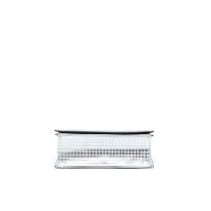 Dior Medium Diorma Purse In Metallic Silver