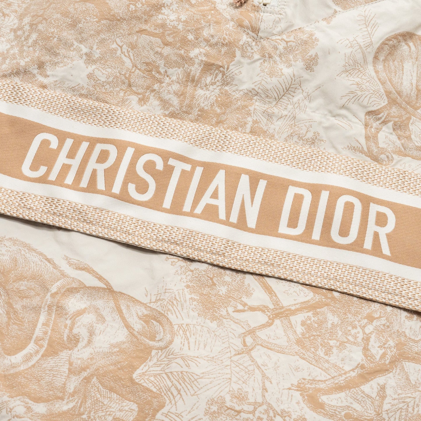Dior Size Toile De Jouy Anoroak Jacket Beige