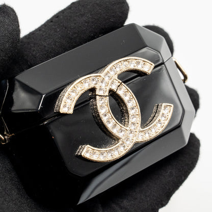 Chanel AirPods Case with Pearl Chain Black LGHW