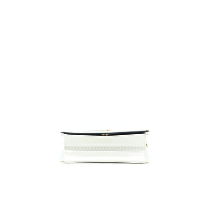 Dior Small Diorma Metallic White