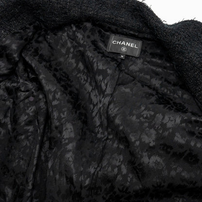 Chanel Size 36  31 Rue Cambon Double Breasted Coat Cotton/Polyester Black