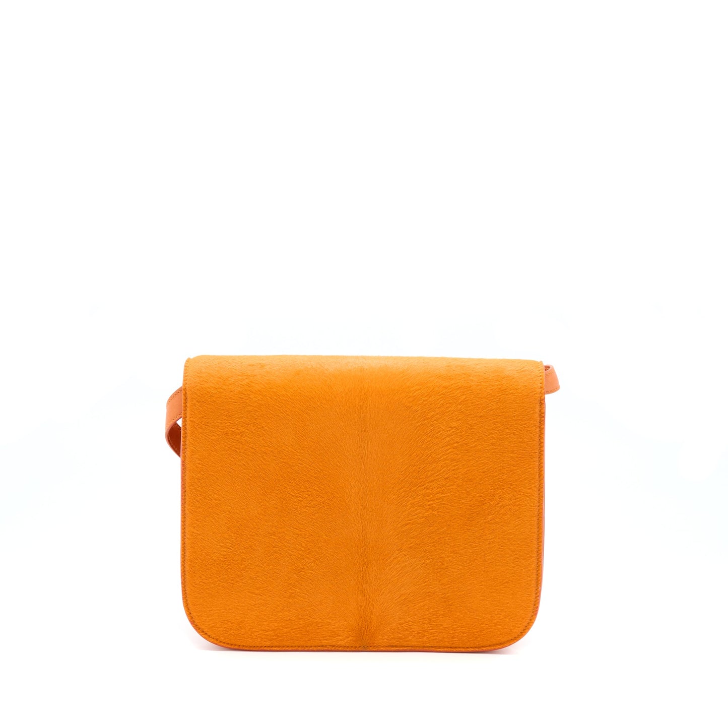 Celine Classic Medium Box Horsehair Orange