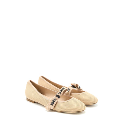 Dior Size 36 Jâadior Ballet Pump Canvas Beige