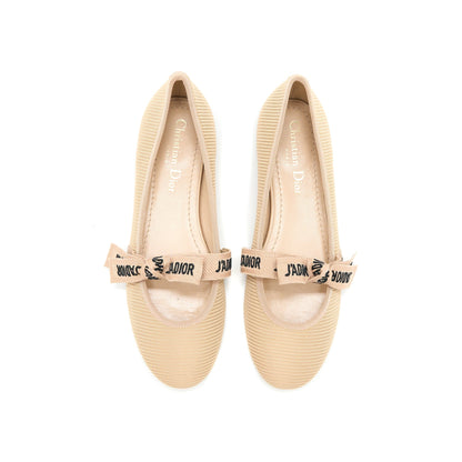 Dior Size 36 Jâadior Ballet Pump Canvas Beige