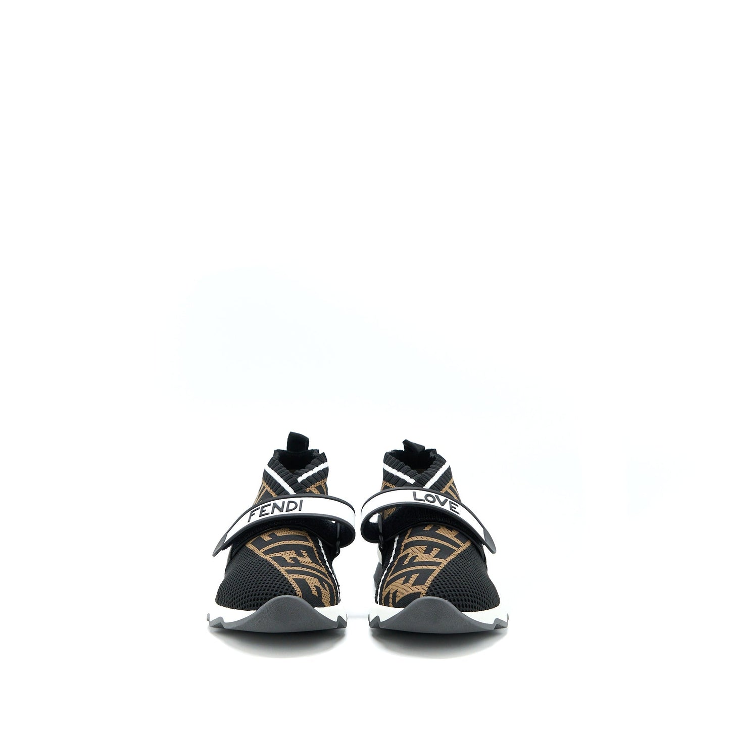 Fendi Size 36 Fabric Black/Brown Sneaker