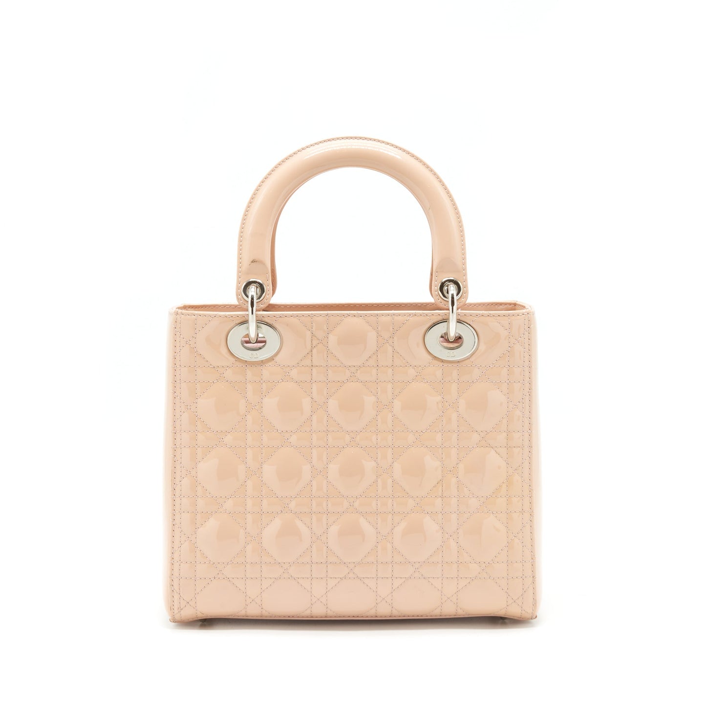 Dior Medium Lady Dior Purse Patent Light Pink