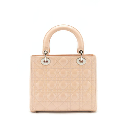 Dior Medium Lady Dior Purse Patent Light Pink