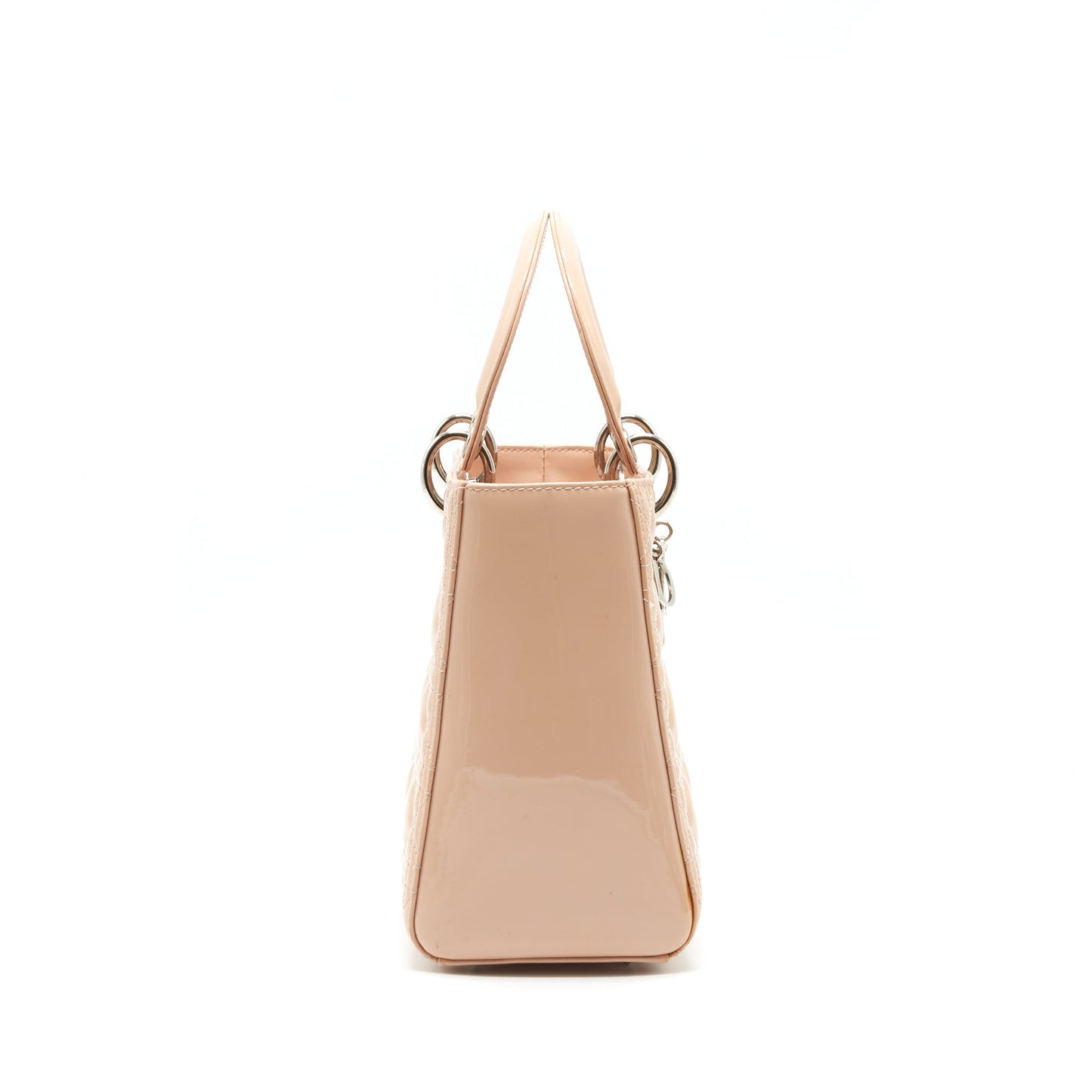 Dior Medium Lady Dior Purse Patent Light Pink