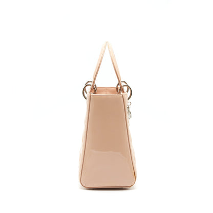 Dior Medium Lady Dior Purse Patent Light Pink