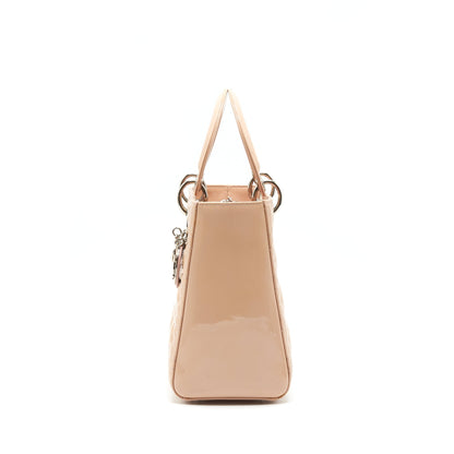 Dior Medium Lady Dior Purse Patent Light Pink