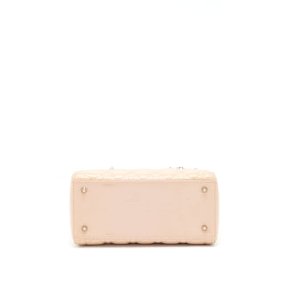 Dior Medium Lady Dior Purse Patent Light Pink