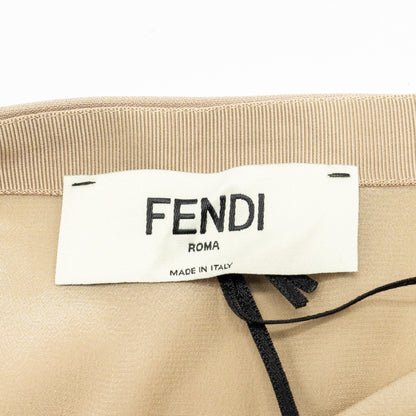 Fendi size 36 skirt silk beige