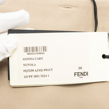 Fendi size 36 skirt silk beige