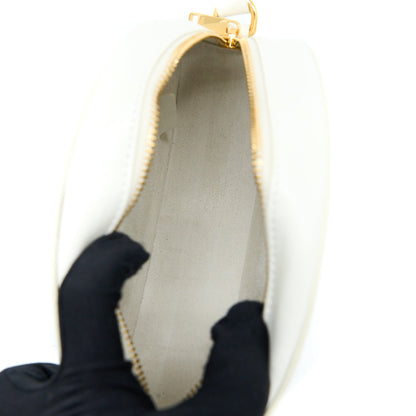 Celine Oval Purse Cuir Triumphed Calfskin White