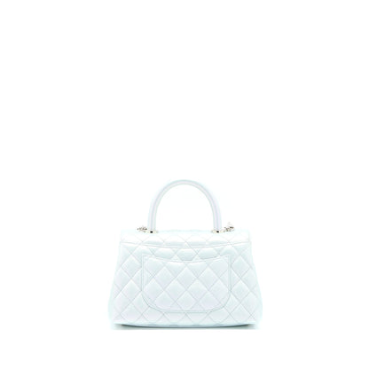 Chanel Small Coco Handle ombrÃ© Iridescent light Blue Multicolour Hardware (Microchip)