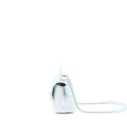 Chanel Small Coco Handle ombrÃ© Iridescent light Blue Multicolour Hardware (Microchip)