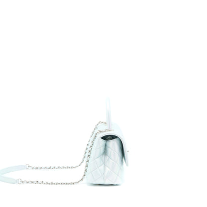 Chanel Small Coco Handle ombrÃ© Iridescent light Blue Multicolour Hardware (Microchip)