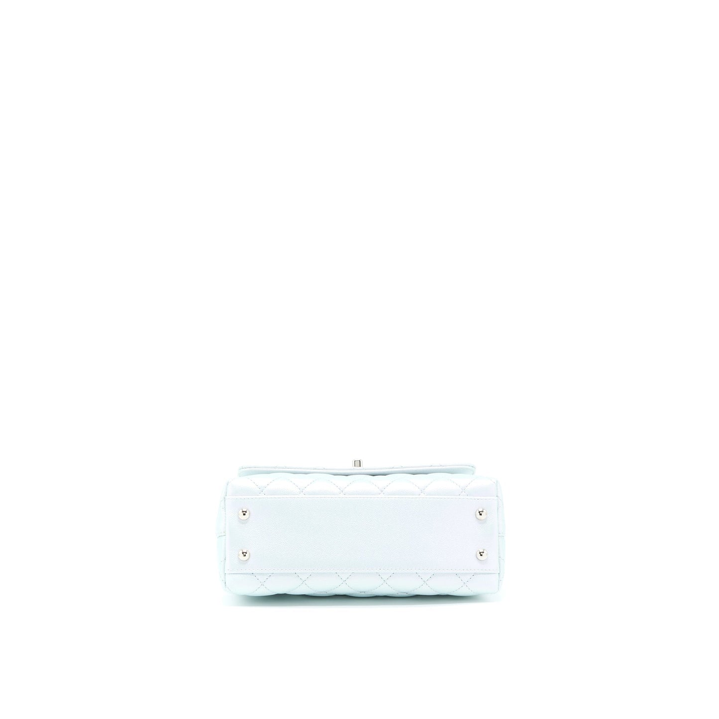 Chanel Small Coco Handle ombrÃ© Iridescent light Blue Multicolour Hardware (Microchip)