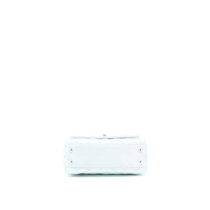 Chanel Small Coco Handle ombrÃ© Iridescent light Blue Multicolour Hardware (Microchip)
