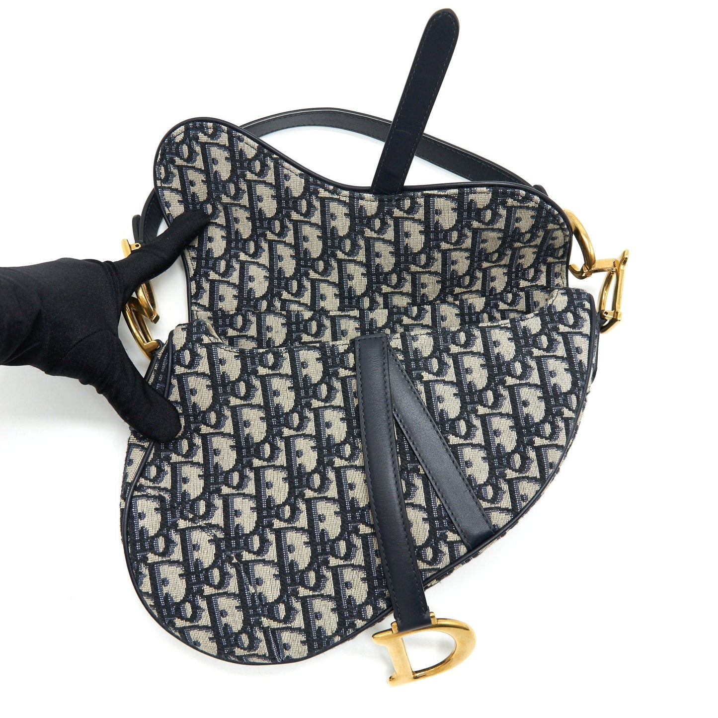 Christian Dior Oblique Medium Saddle Purse