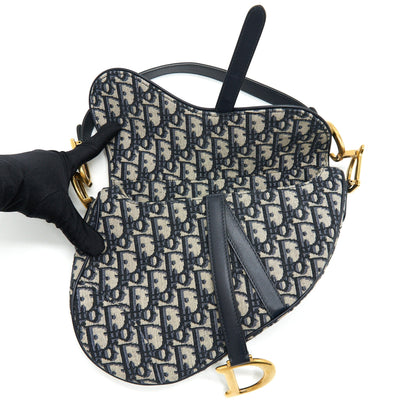 Christian Dior Oblique Medium Saddle Purse
