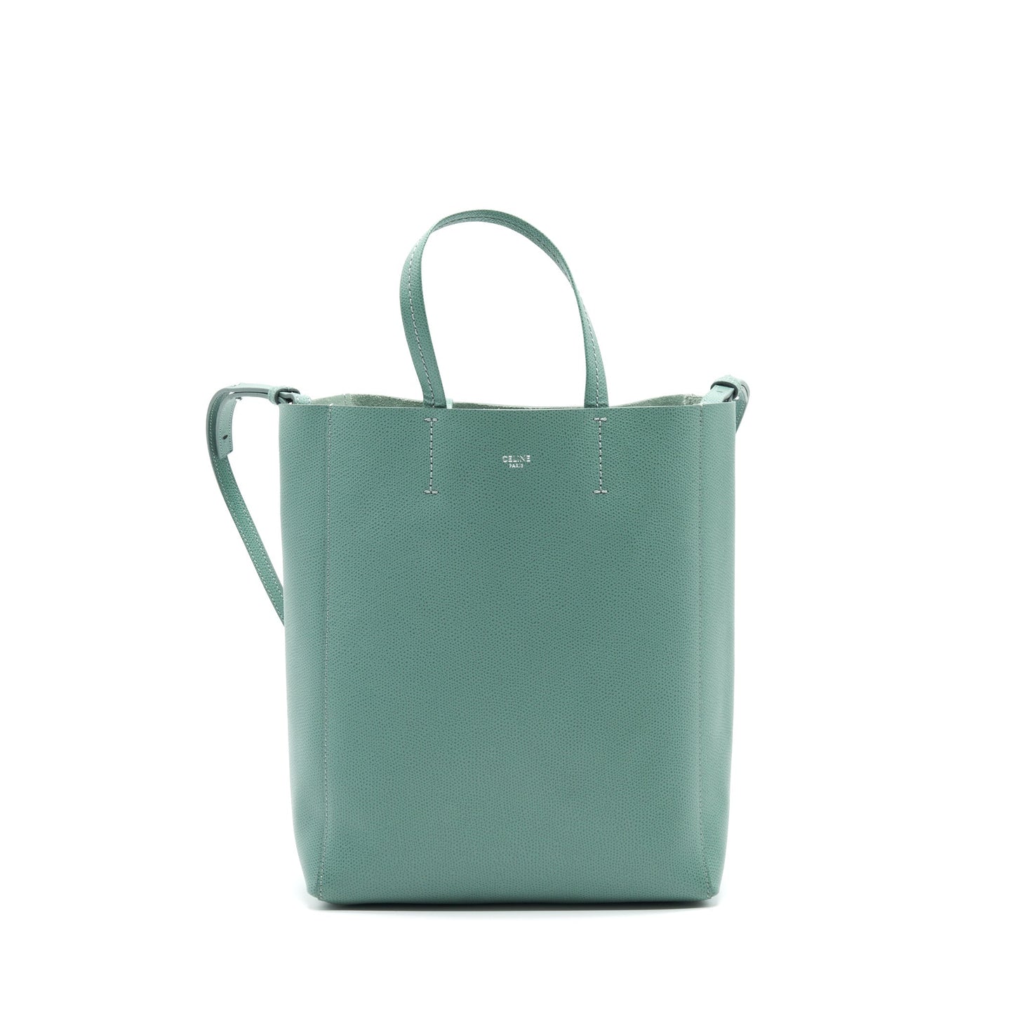 Celine Small Vertical Bucket Purse Deep Mint