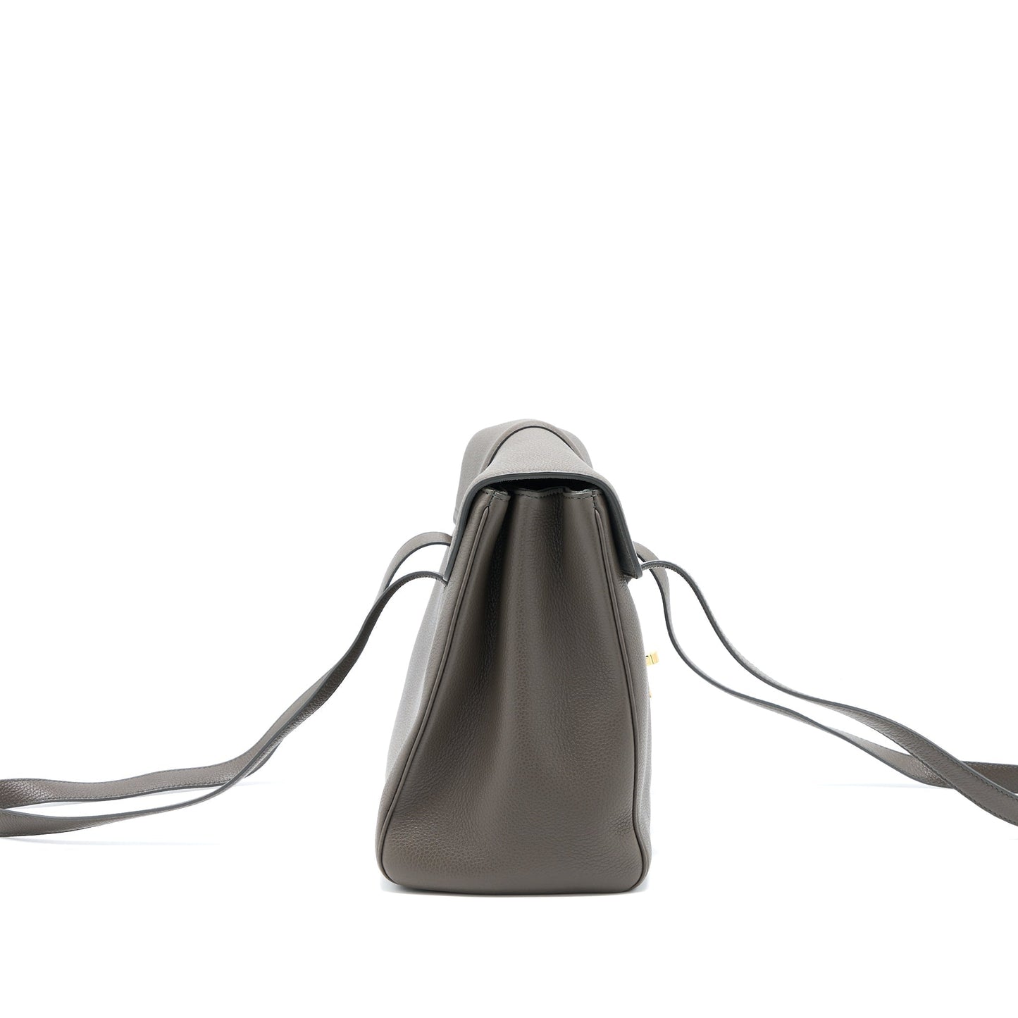 Celine Medium Soft 16 Purse Grained Calfskin Dark Grey