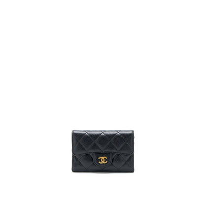 Chanel Classic Flap Cardholder Caviar Black GHW