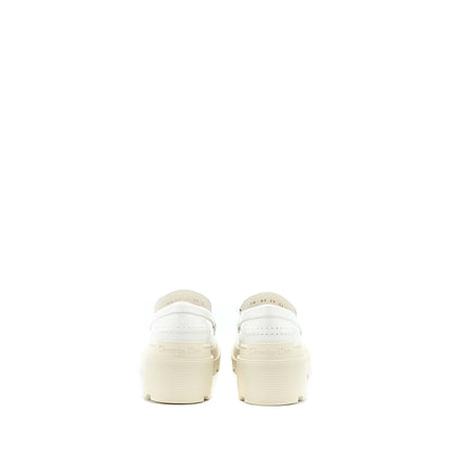Christian Dior Size 36 Code Loafer Brushed Calfskin White