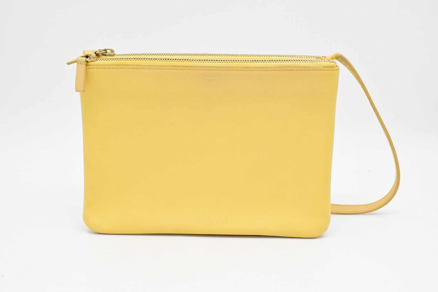 Celine Crossbody in Pale Yellow Leather