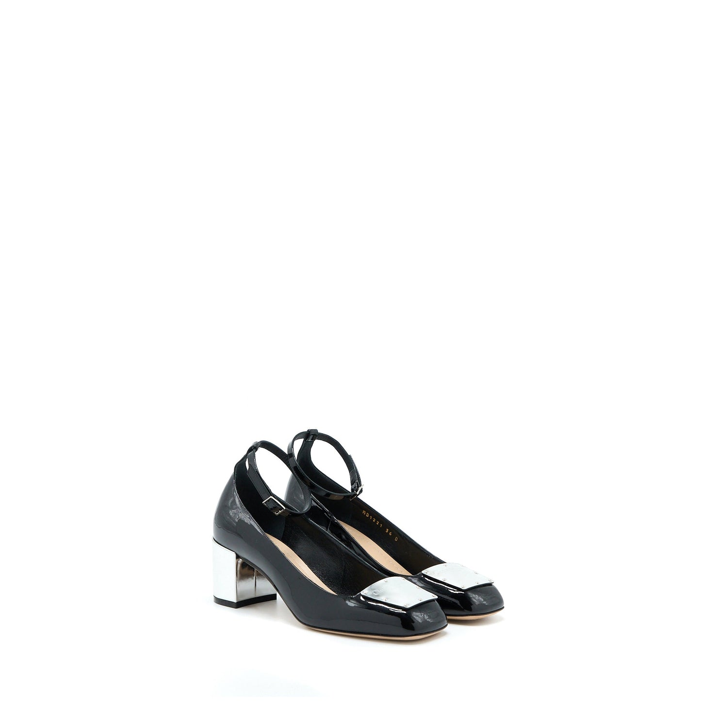 Christian Dior Size 36 Ballet Pump Patent Calfskin Black