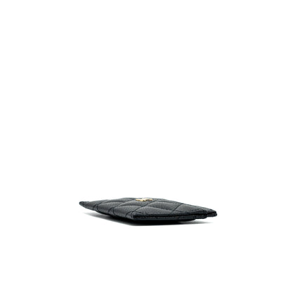 Chanel Classic Card Holder Caviar Black GHW (Microchip)