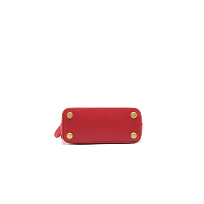 Balenciaga Ville Top Handle Tote Purse Red