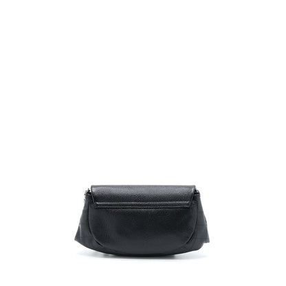 Chanel Half Moon Wallet On Chain Caviar Black SHW