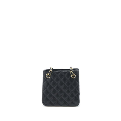 Chanel 23C Mini Bucket Bag Caviar Black LGHW (Microchip)