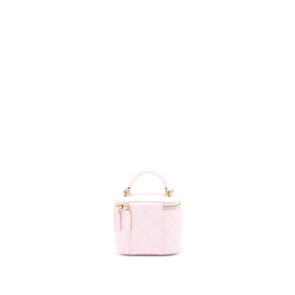 Chanel Top Handle Mini Vanity Lambskin Pink LGHW
