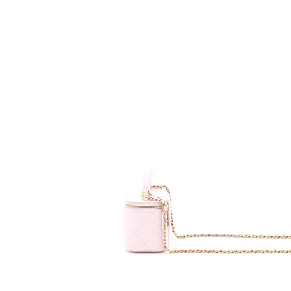 Chanel Top Handle Mini Vanity Lambskin Pink LGHW
