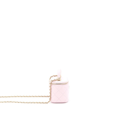 Chanel Top Handle Mini Vanity Lambskin Pink LGHW