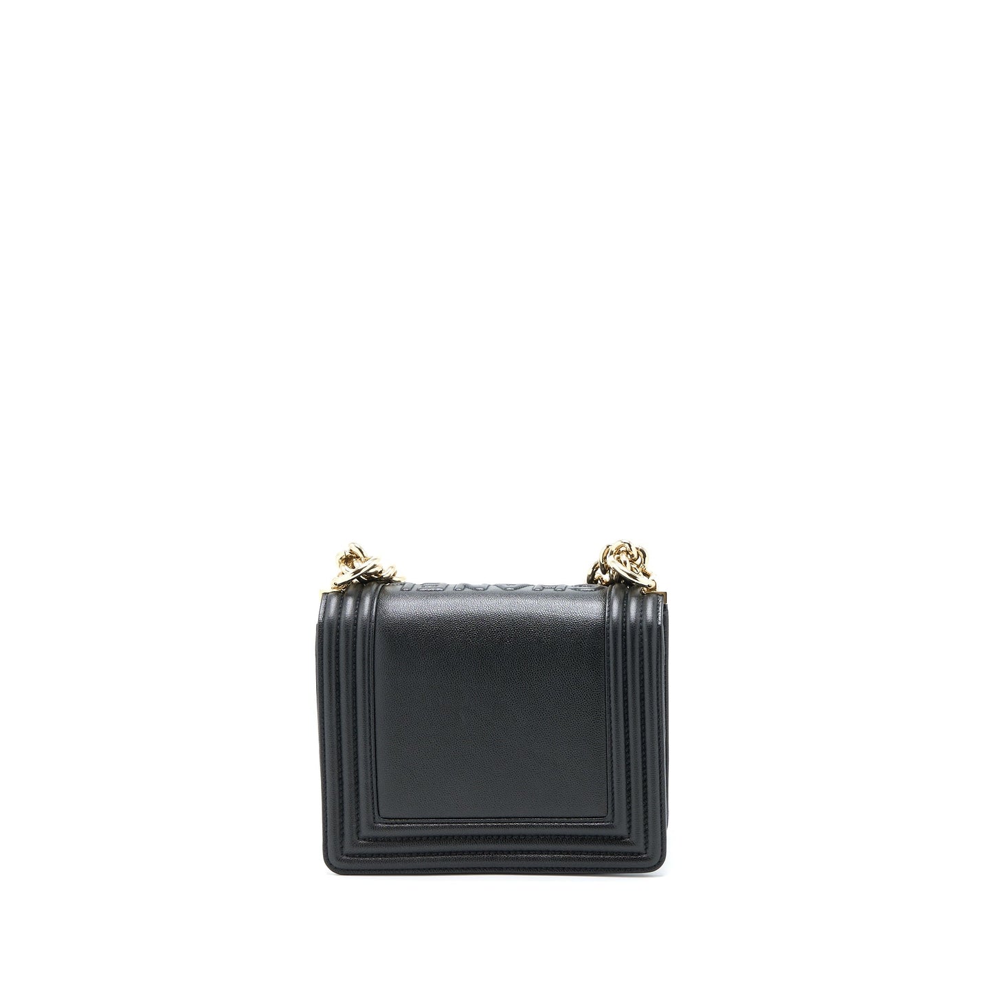Chanel Mini Boy Bag Calfskin Black LGHW (Microchip)