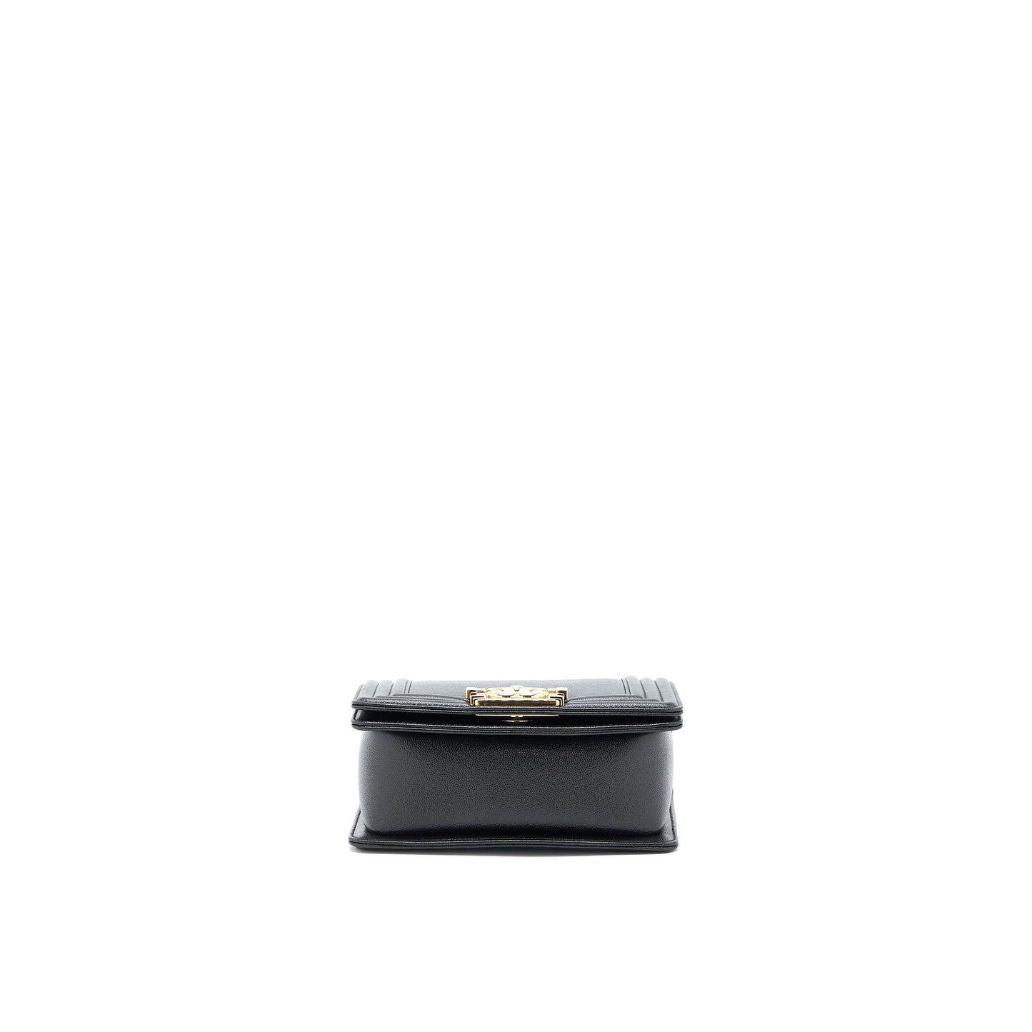 Chanel Mini Boy Bag Calfskin Black LGHW (Microchip)