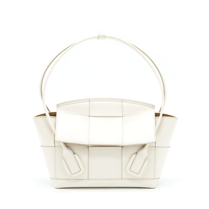 Bottega Veneta Arco Purse Calfskin White