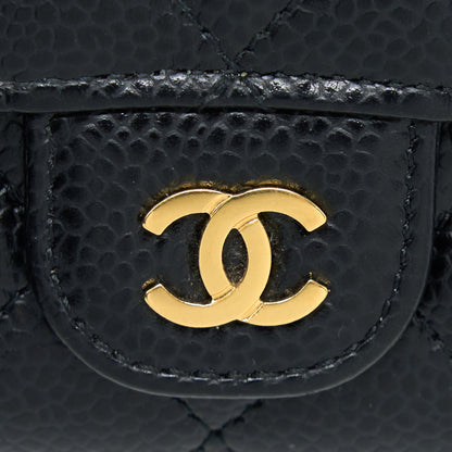 Chanel Classic Flap Cardholder Caviar Black GHW