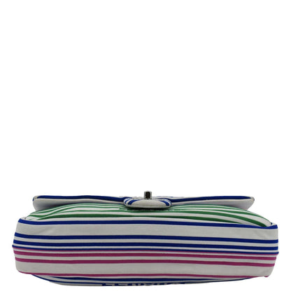 CHANEL Venise Biarritz Flap Mixed Fibers Shoulder Bag Multicolor