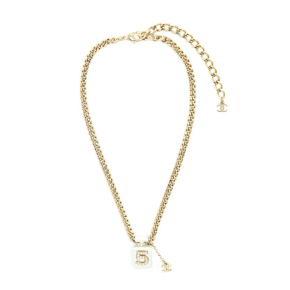 Chanel No.5 Perfume Bottle Choker/Necklace Crystal/Pearl LGHW