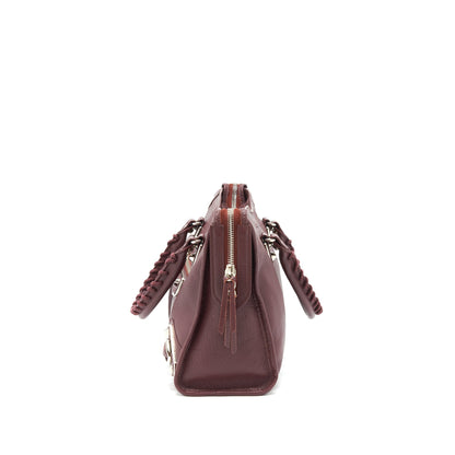 Balenciaga Small City Edge Burgundy