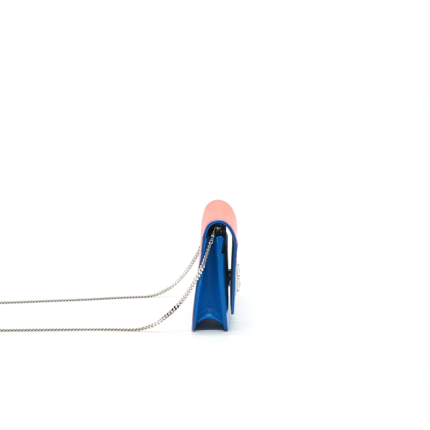 Fendi Monster Wallet on Chain Orange/ Blue