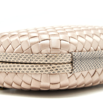 Bottega Veneta Stretch Knot Clutch Beige/ light brown