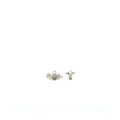 Dior Bee & Jâadior Earrings Silver Tone