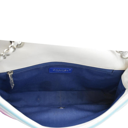 CHANEL Venise Biarritz Flap Mixed Fibers Shoulder Bag Multicolor
